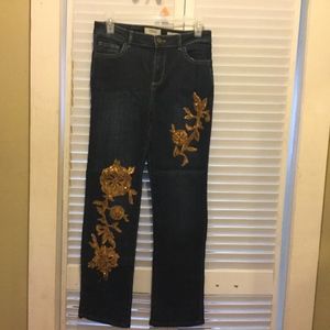 Logo sequence jeans